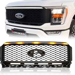 Goon Custom Matte Black Mesh Front Grille for Ford F-150