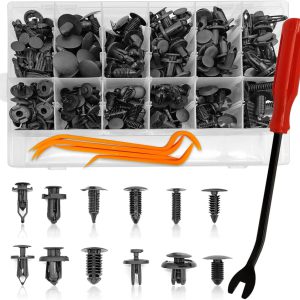 Universal Automotive Plastic Retainer Clips and Fasteners Kit 240pcs